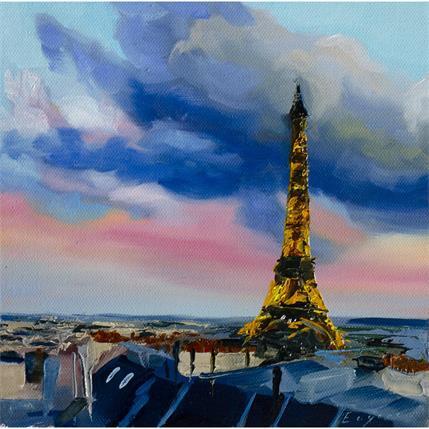 Painting Paris ton pastel  by Eugène Romain | Painting  Oil Pop icons, Urban