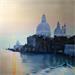 Peinture Venise pastel par Eugène Romain | Tableau Figuratif Paysages Huile