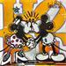 Painting Le grand amour, Minnie et Mickey by Cornée Patrick | Painting Pop art Mixed Pop icons Animals