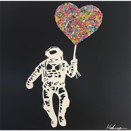 Peinture Astro Love par Hokiss | Tableau Pop Art Mixte icones Pop