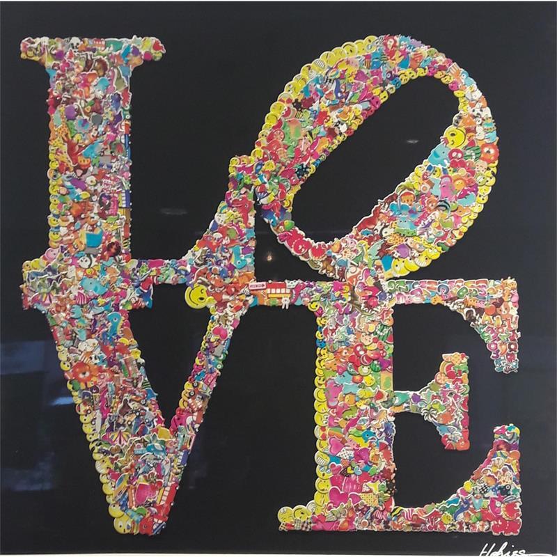 Painting Love V by Hokiss | Painting Pop art Mixed Pop icons