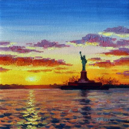 Painting Statue of Liberty New York City Painting by Pigni Diana | Painting Figurative Oil Landscapes, Marine, Pop icons, Urban