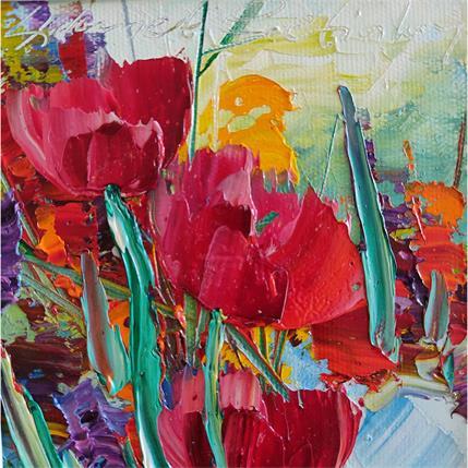 Painting Tulip13-2 by Cetinkaya Hikmet  | Painting Figurative Oil still-life