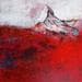 Gemälde Red surface von Coupette Steffi | Gemälde Figurativ Landschaften Acryl