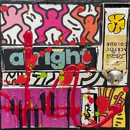 Painting Tribute to K.Haring by Costa Sophie | Painting Pop art Mixed Pop icons