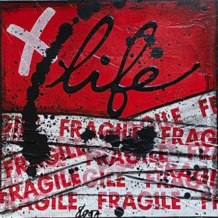 Peinture Fragile life (rouge) par Costa Sophie | Tableau Pop Art Mixte
