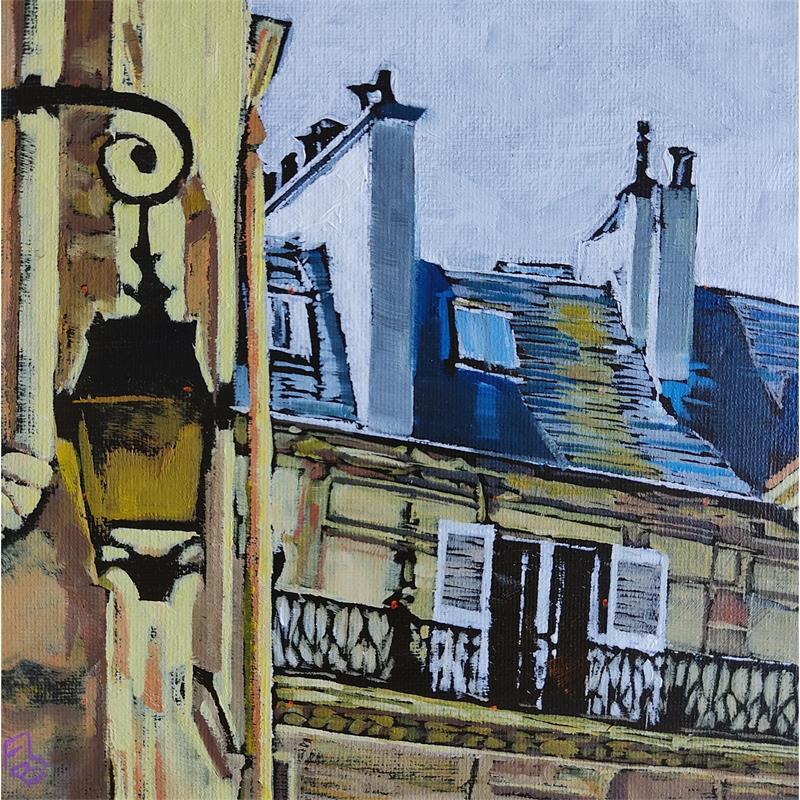 Gemälde La lanterne - Paris von Le Boulicaut Franck | Gemälde Figurativ Urban Öl