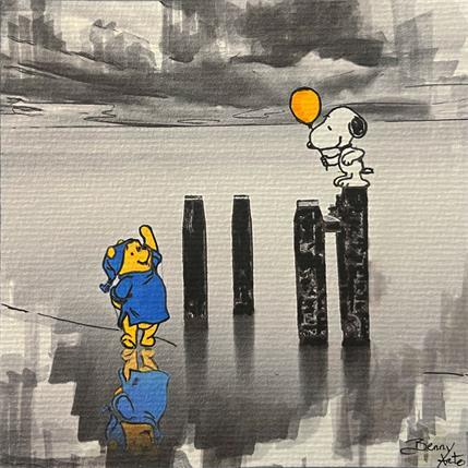 Painting Winnie, Salut Snoopy by Benny Arte | Painting Pop art Mixed Animals, Pop icons