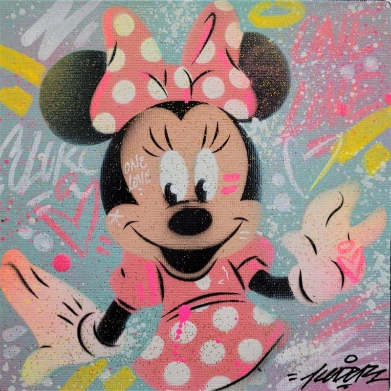 Painting Minnie by Kedarone | Painting Street art Pop icons Graffiti Mixed