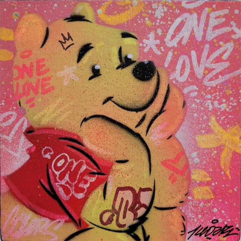 Painting Winnie  by Kedarone | Painting Street art Graffiti Mixed Pop icons