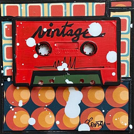 Painting Vintage tape by Costa Sophie | Painting Pop art Mixed