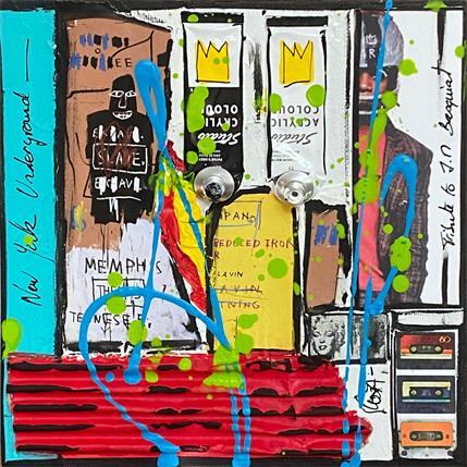 Painting Basquiat forever by Costa Sophie | Painting Pop art Mixed Pop icons