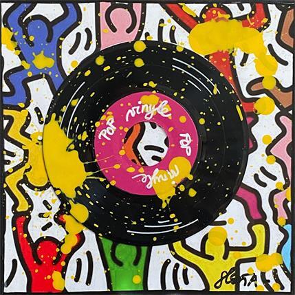 Painting Pop Vinyle  by Costa Sophie | Painting Pop art Mixed Pop icons