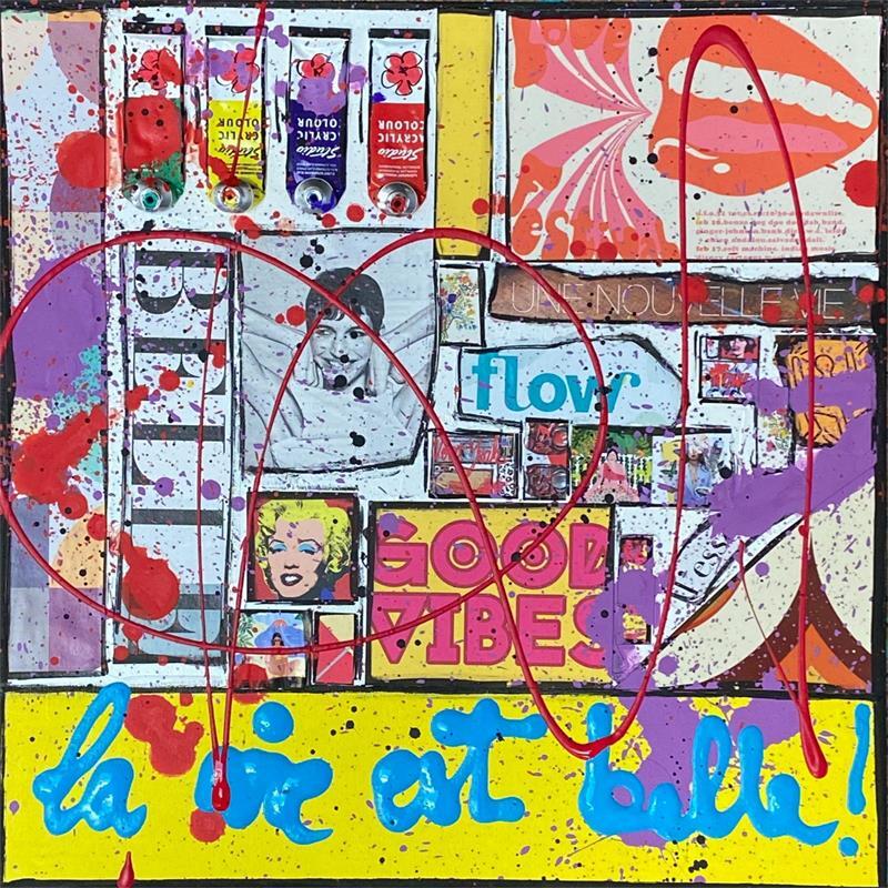 Painting La vie est belle ! by Costa Sophie | Painting Pop art Mixed