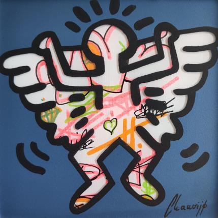 Painting Keith angel by Chauvijo | Painting Pop art Mixed Pop icons
