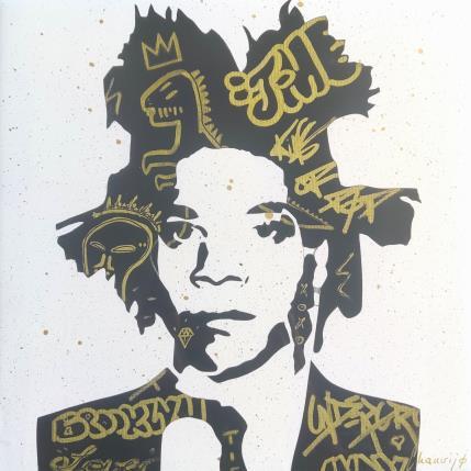 Painting JMB-gold by Chauvijo | Painting Pop-art Acrylic, Graffiti, Resin Pop icons
