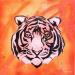 Peinture White tiger par Chauvijo | Tableau Pop-art Icones Pop Animaux Graffiti Acrylique Résine