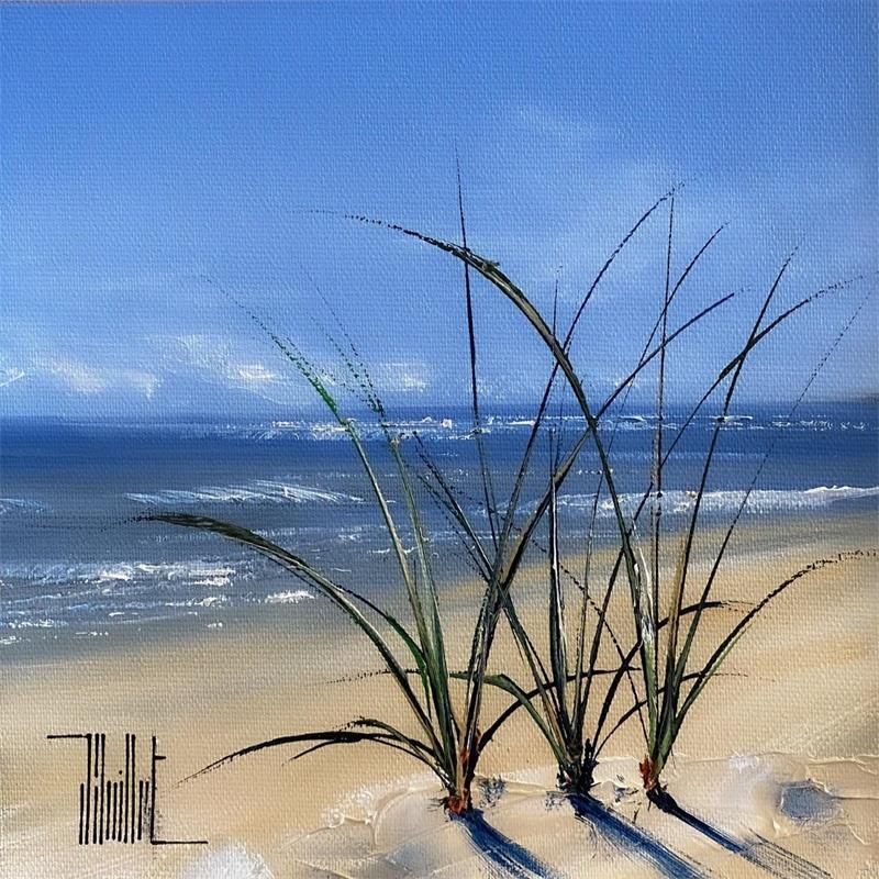 Peinture Ecoute les vagues par Guillet Jerome | Tableau Figuratif Acrylique, Huile Marine