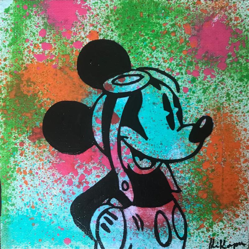 Peinture Mickey par Kikayou | Tableau Pop-art Icones Pop Graffiti