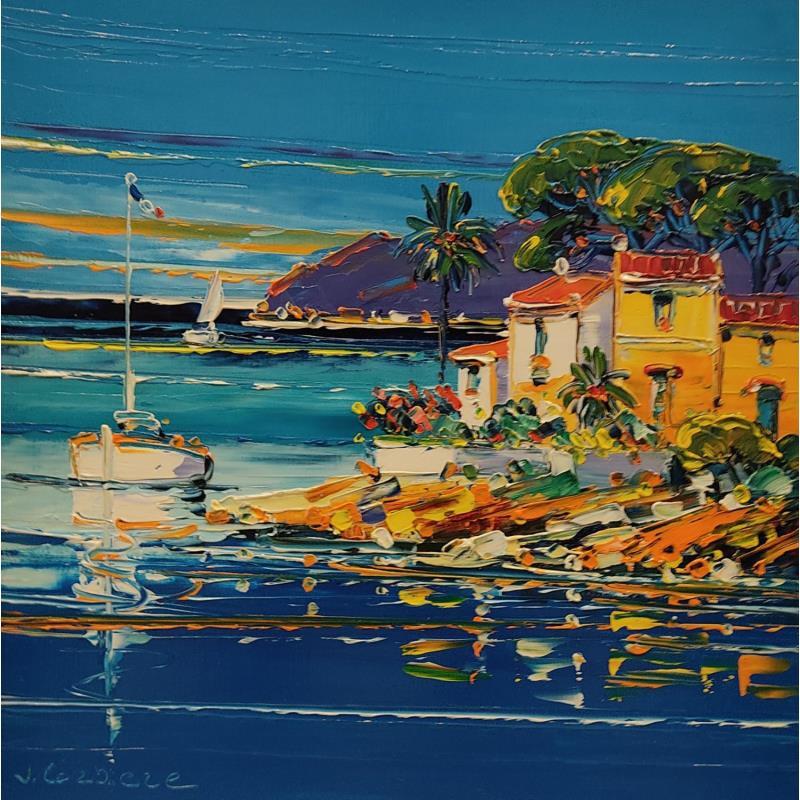 Painting Autour du cap d'Antibes by Corbière Liisa | Painting Figurative Oil Landscapes