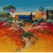 Peinture Hameau sur la côte par Corbière Liisa | Tableau Figuratif Paysages Huile