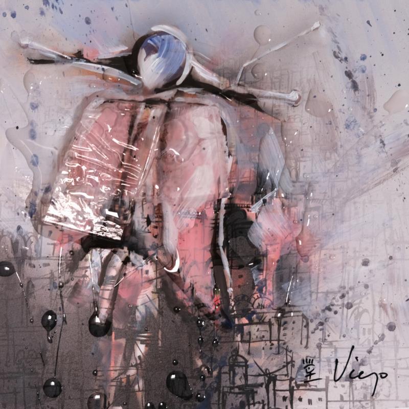 Painting VESPA by Viejo Philippe  | Painting Figurative Life style Acrylic Resin