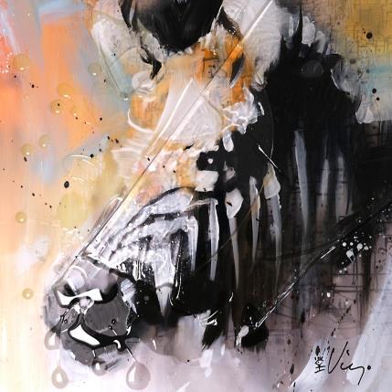 Painting ZEBRE by Viejo Philippe  | Painting Figurative Animals