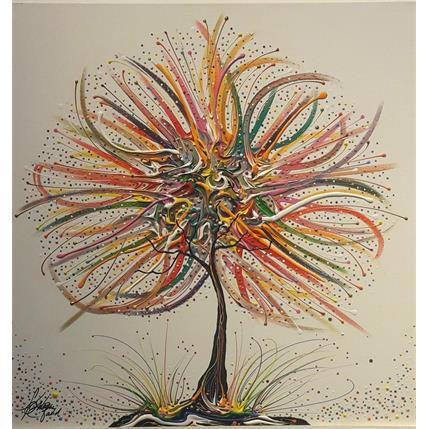 Painting Pur bonheur dans les branches by Fonteyne David | Painting Figurative Oil Minimalist