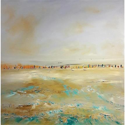 Painting Entre terre et eau by Klein Bruno | Painting Figurative Oil Marine