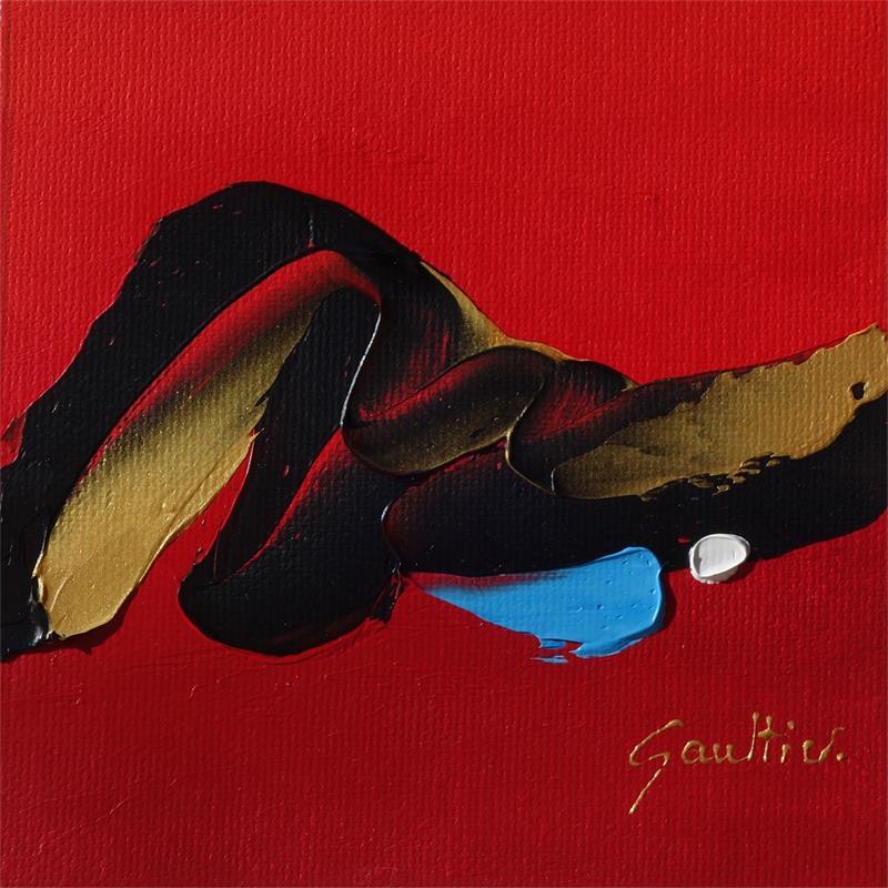 Painting Vers l'infini by Gaultier Dominique | Painting Abstract Minimalist Oil