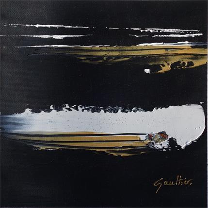 Painting Un jour parfait by Gaultier Dominique | Painting Abstract Mixed, Oil Black & White, Minimalist, Pop icons