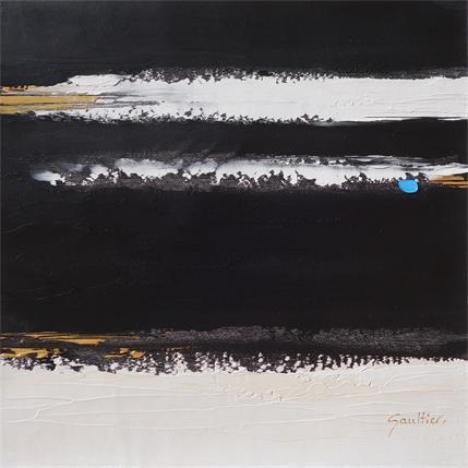 Painting Juste un instant by Gaultier Dominique | Painting Abstract Oil Minimalist