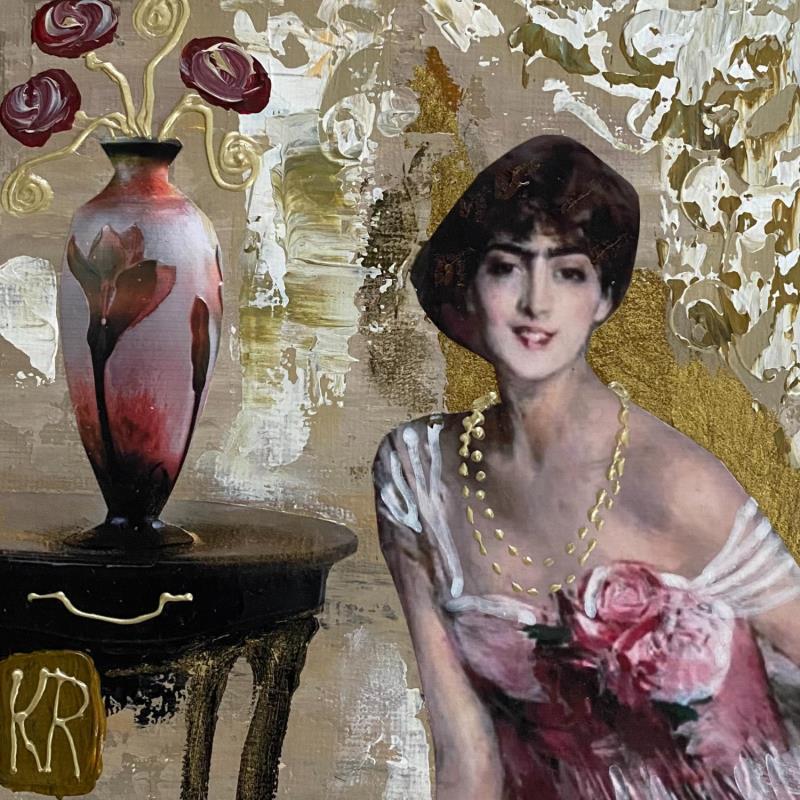 Gemälde Melissa von Romanelli Karine | Gemälde Figurativ Collage Alltagsszenen, Porträt