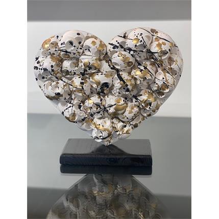 Sculpture Heartskull  par VL | Sculpture Pop Art Mixte