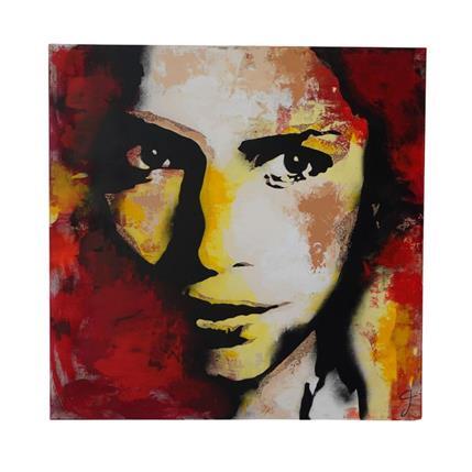 Peinture Latina par CG | Tableau Street Art Mixte Portraits