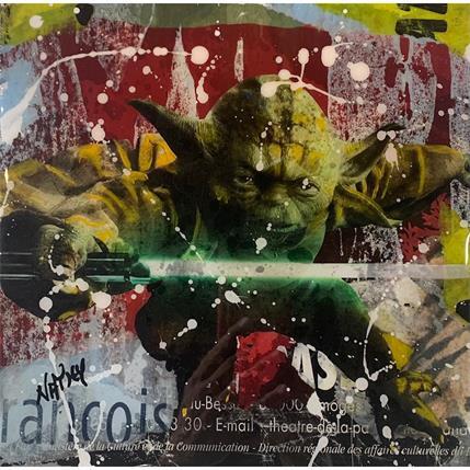Painting Maître Yoda by Nathy | Painting Pop art Mixed Pop icons