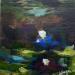 Painting Water lilies VIII by Solveiga | Painting Figurative Acrylic