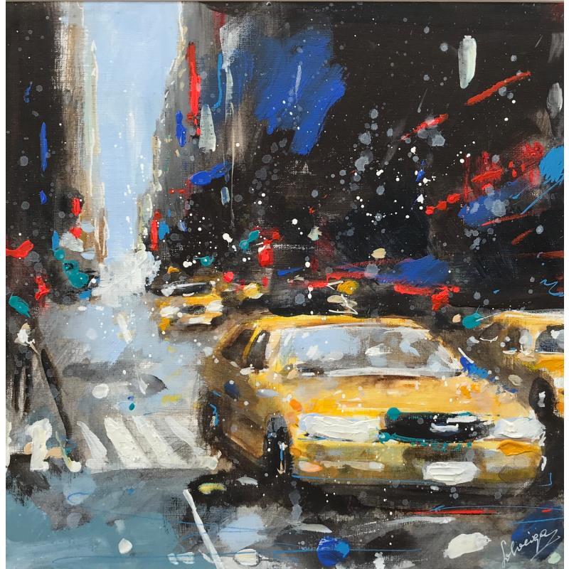 Painting NYC by Solveiga | Painting Figurative Acrylic Urban