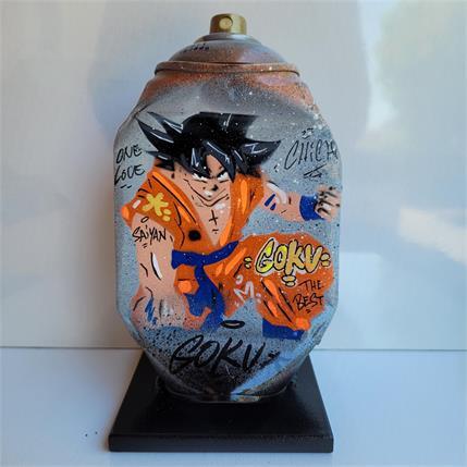 Sculpture Goku by Kedarone | Sculpture Recycling Recycled objects