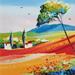 Gemälde Mongins et ses fleurs von Fonteyne David | Gemälde Figurativ Landschaften Öl Acryl