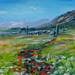 Peinture Au pied de la montagne par Vitoria | Tableau Figuratif Acrylique Paysages