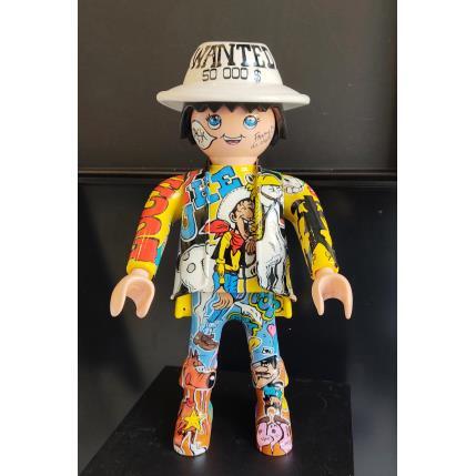 Sculpture Lucky Luke by Frany La Chipie | Sculpture Pop art Mixed, Recycled objects Pop icons