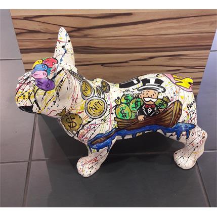 Sculpture Bulldog par Frany La Chipie | Sculpture Pop Art Résine