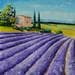 Gemälde Fin du printemps von Vitoria | Gemälde Figurativ Landschaften Öl Acryl