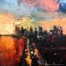 Painting BRIGHT CITY by Karoun Amine  | Painting Figurative Urban Oil