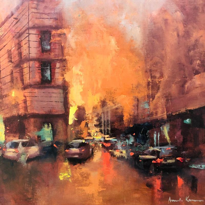 Gemälde WARM ORAN  von Karoun Amine  | Gemälde Figurativ Urban Öl