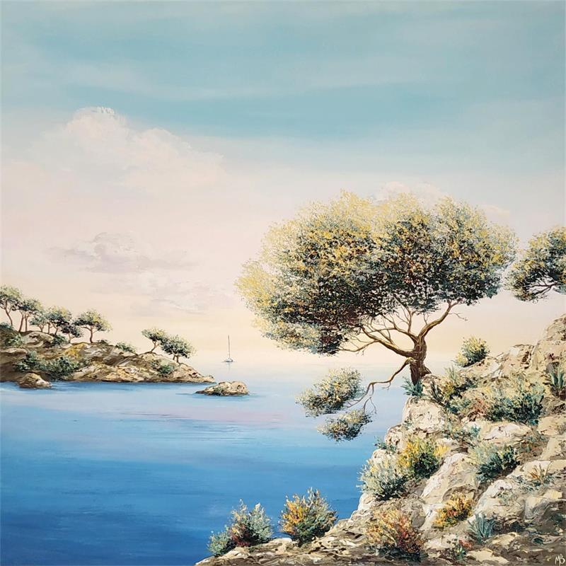 Painting Lumineuse journée by Blandin Magali | Painting Figurative Oil Landscapes