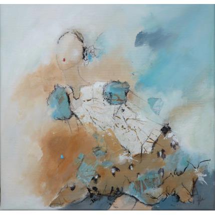 Painting BLEUENN by Han | Painting Abstract Mixed Portrait