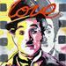 Painting Charlie Chaplin Forever  by Cornée Patrick | Painting Pop art Mixed Pop icons Animals