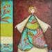 Gemälde Anouk von Blais Delphine | Gemälde Naive Kunst Alltagsszenen Acryl